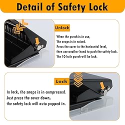 10-Hole Punch Binding Machine for Planners Mini