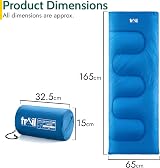 Trail Kids Sleeping Bag 200gsm Mini Envelope 2 Season 160cm x 65cm view 7