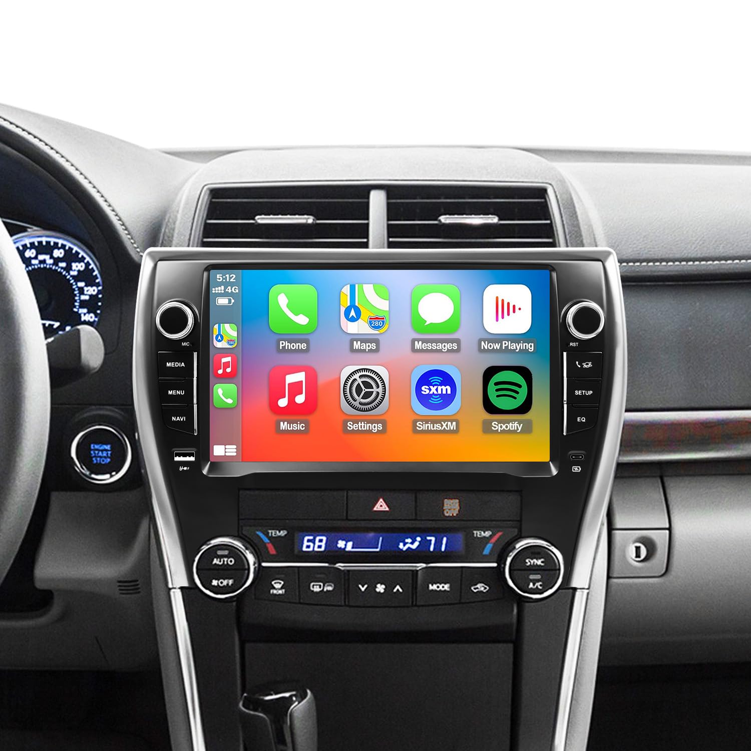 Photo 1 of QLED Radio for Toyota Camry 2015 2016 2017 Upgrade,4G Network,Touch Screen Stereo Replacement,Wireless carplay Android auto,Free Camera