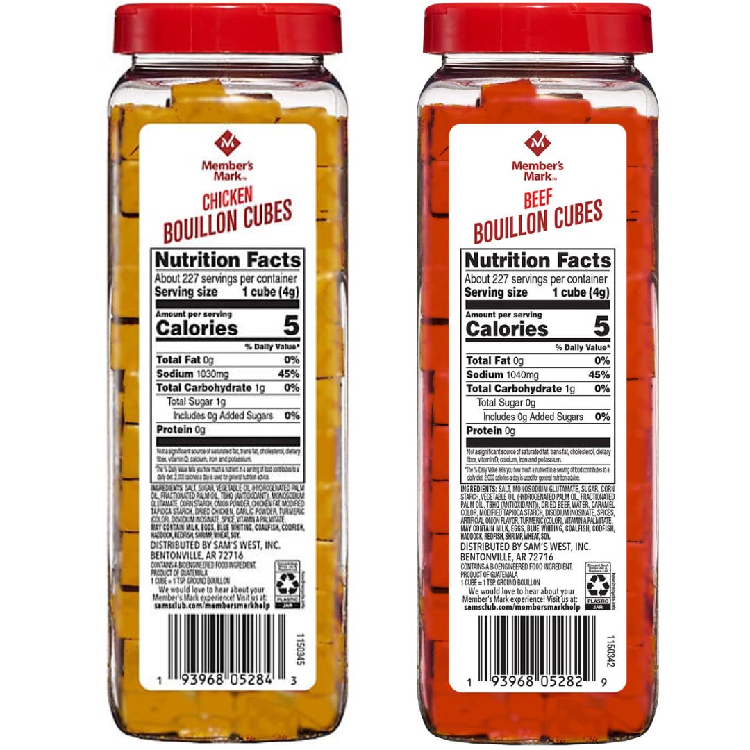 Mua 2 Pack Member's Mark's Chicken Bouillon Cubes and Beef Bouillon