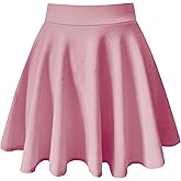 THHGPO Women's Casual Basic Skirts Mini Flared Skater Stretchy A-Line Party Skirts with Shorts