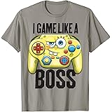 Spongebob SquarePants I Game Like A Boss Short Sleeve T-Shirt