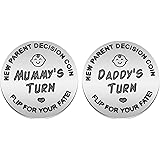Decision Making Coin New Parents Gifts Pregnancy Gifts New Baby Gifts for Parent Mom Dad Decision Coin for Women Men Pregnanc