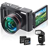 Lecran Digital Camera, Video Camera FHD 1080P 30FPS 24MP Video Camcorder, YouTube Vlogging Camera with IR Night Vision, 2.88"