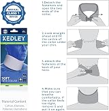 Kedley Foam Neck Collar Medical-Grade Adjustable Cervical Neck Brace M/L view 8