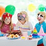 Blulu 16 Piece Farm Forest Animal Masks Costume Dress-Up Party Supplies view 6