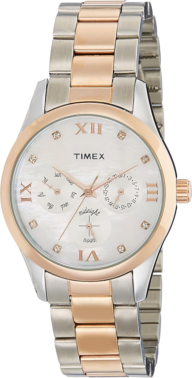 Buy Timex Analog White Dial Women s Watch TW000W205 At Amazon in