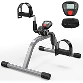 RYGEO Portable Mini Exercise Bike with LCD Screen &ndash; Great for Leg and Arm Recovery, Lightweight Floor Pedal Trainer