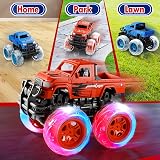 Winstico Monster Truck Toys 2 Pack Glow Lights Inertial Pull Back Cars for Kids view 5