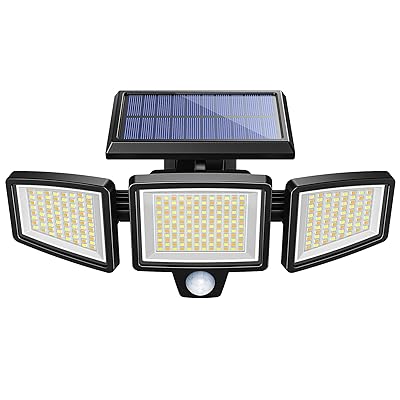 Buy Litom 304 Led Solar Lights Outdoor Super Bright 3 Head With Motion Sensor Higher Security 4 Modes 2 Color Temperature Ip67 Waterproof Wall Lartern 360 Adjustable 1 Pack Warm Cold White Online In Vietnam B091fcsyrw