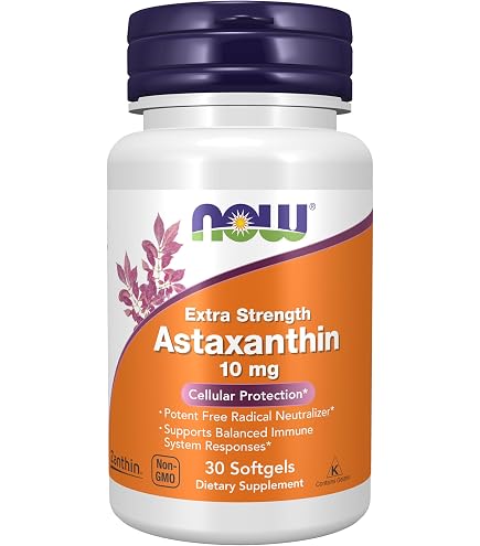 NOW Foods Supplements, Astaxanthin 4 mg, features Zanthin®, Supports Eye Health*, 60 Veg Softgels : Everything Else