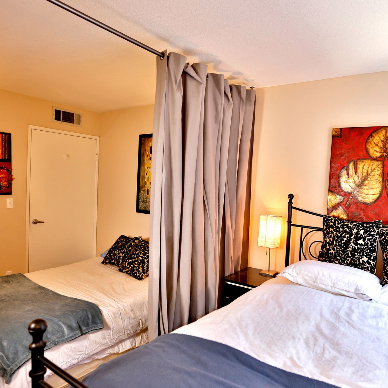 Gray 9ft Tall x 15ft Wide RoomDividersNow Muslin Room Divider Curtain