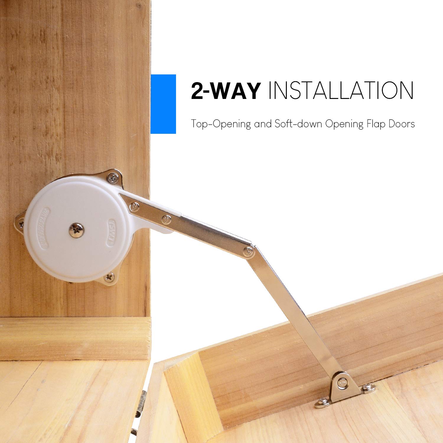 Douper Soft Close Lid Support Hinges 70N120N Automatic Slow Lowering