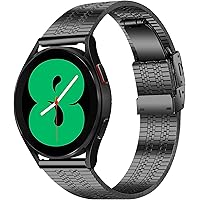SPGUARD for Galaxy Watch 4 Band,20mm Metal Stainless Steel Bands Compatible with Samsung Galaxy Watch4 40mm/44mm, Galaxy…