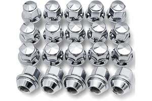 X4XZ 20PCS M14*1.5 Lug Nuts - 13/16" 21mm Hex 36mm Length - Chrome Factory Style Wheel Nut for 2015-2021 Ford Mustang Explorer Edge Fusion/Lincoln MKZ MKX Aviator 611-007 ACPZ-1012-D ACPZ-1012-M