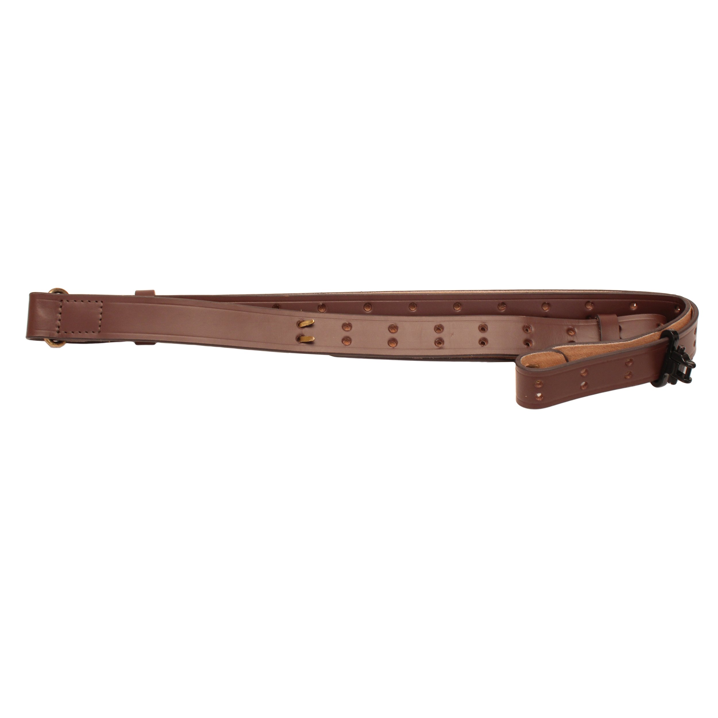 Allen Company Deer Head Padded Leather Rifle Sling with Swivels, Brown