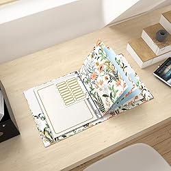 Rouidr 3 Ring Binder with clipboard, 1 inch Binder