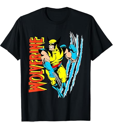 Amazon.com: Marvel X-Men Retro Wolverine 90s T-Shirt : Clothing