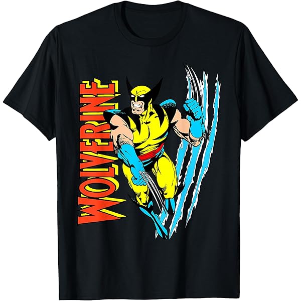 Amazon.com: Marvel X-Men Retro Wolverine 90s T-Shirt