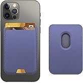 iLodn Magnetic Wallet Compatible with MagSafe for iPhone 17 16 15 14 13 12 Pro Max Air Plus Model, Mag 3 Safe Card Holder Stick on Accessories for Cell Phone & Case, Violet