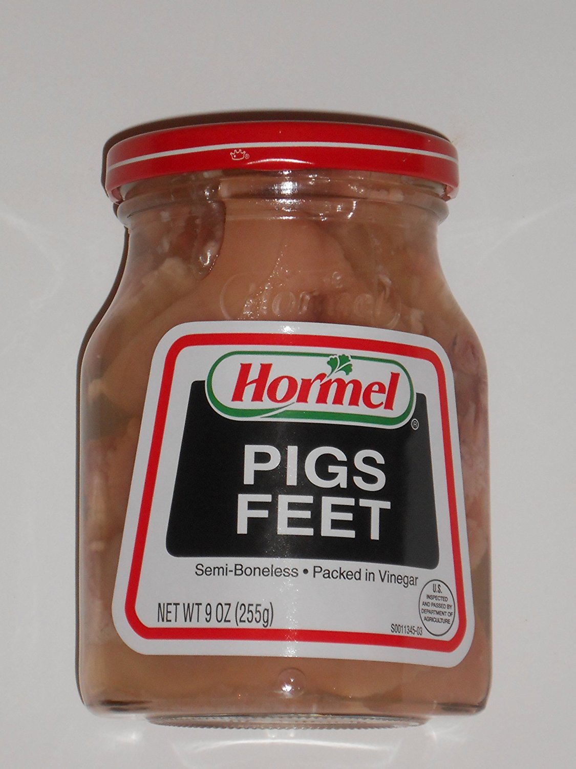 A jar of Hormel Pork Hocks