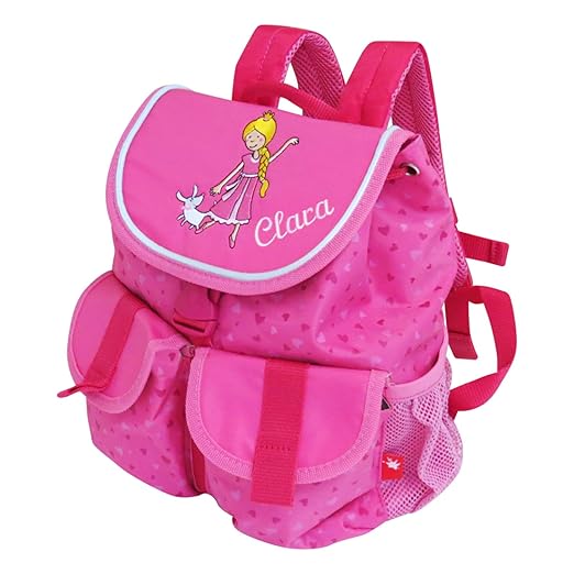 Sigikid Kinder-Rucksack mit Wunsch-Name bestickt 26 cm x 12 cm x 30 cm