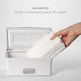 Ubbi Baby Wipes Dispenser Case with Weighted Plate Grey view 7