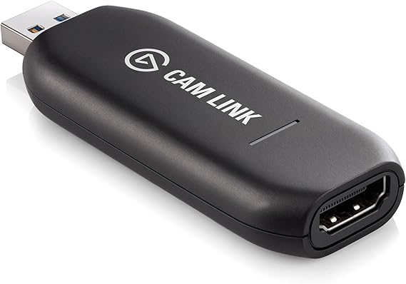 Amazon Com Elgato Cam Link Broadcast Live And Record Via Dslr Camcorder Or Action Cam In 1080p60 Compact Hdmi Capture Device Usb 3 0 Computers Accessories