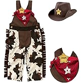 JYXindzkj Infant baby boy sheriff denim costume overalls