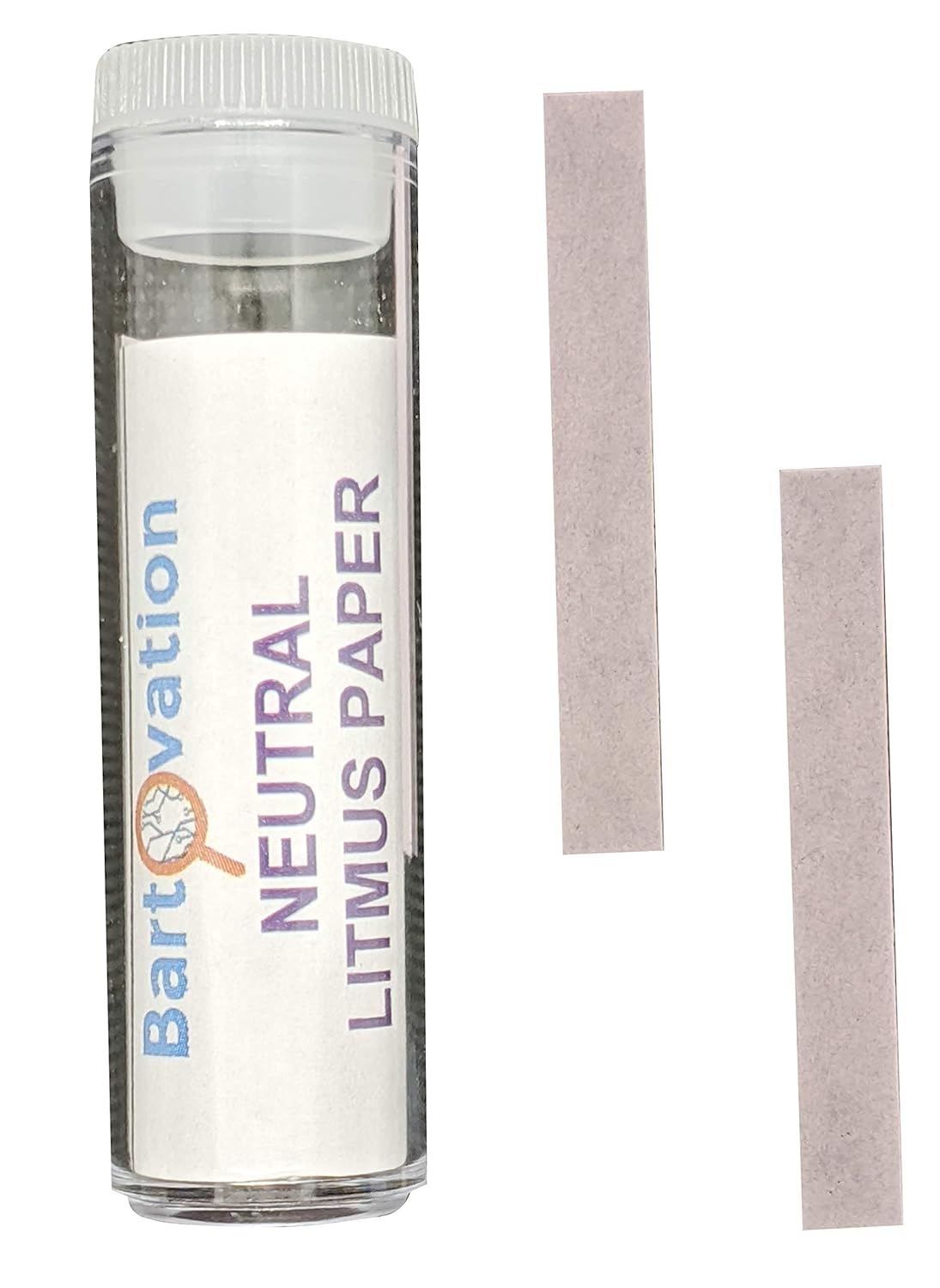 Neutral Litmus Paper [Vial of 100 Test Strips] for Acidity/Alkalinity