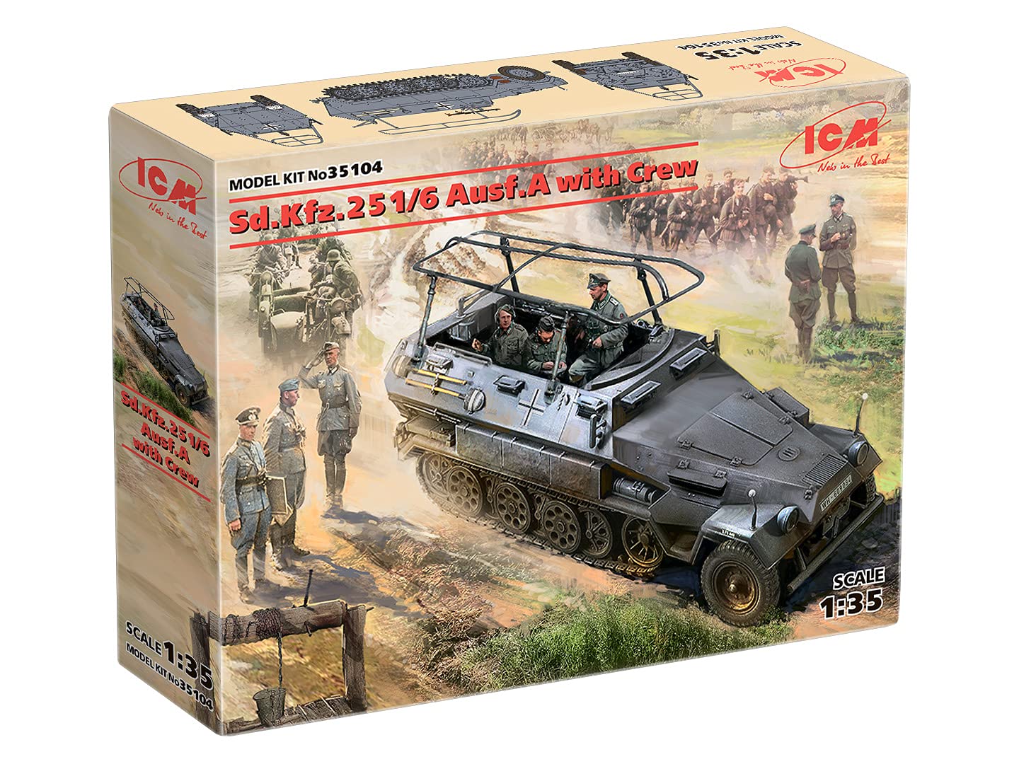 ICM 1:35 - Sd.Kfz.251/6 Ausf.A with Crew