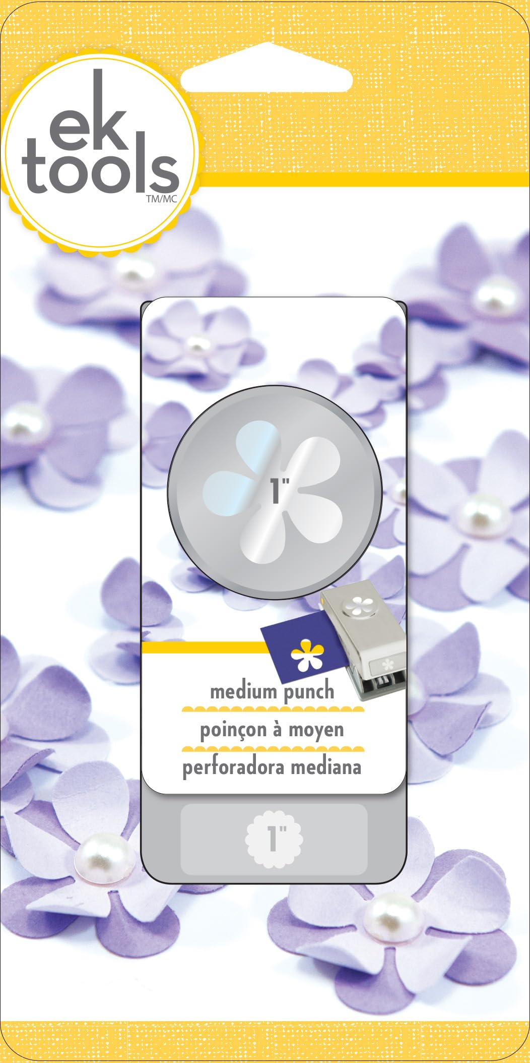 EK Tools EKSuccess Medium Punch: Retro Flower