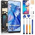 for Samsung Galaxy S21 Ultra 5G Screen Replacement - for Galaxy S21 Ultra 5G LCD Display SM-G998B G998U G998N for Samsung S21 Ultra 5G LCD Touch Screen Digitizer Glass Assembly with Frame (Black)
