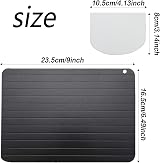 PSFXBM Fast Defrosting Board for Fish, Meat & Poultry with Scraper view 2