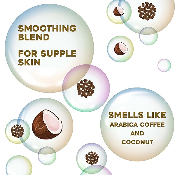 OGX SMOOTHING + COCONUT COFFEE BODY CREAM 19.5 OZ