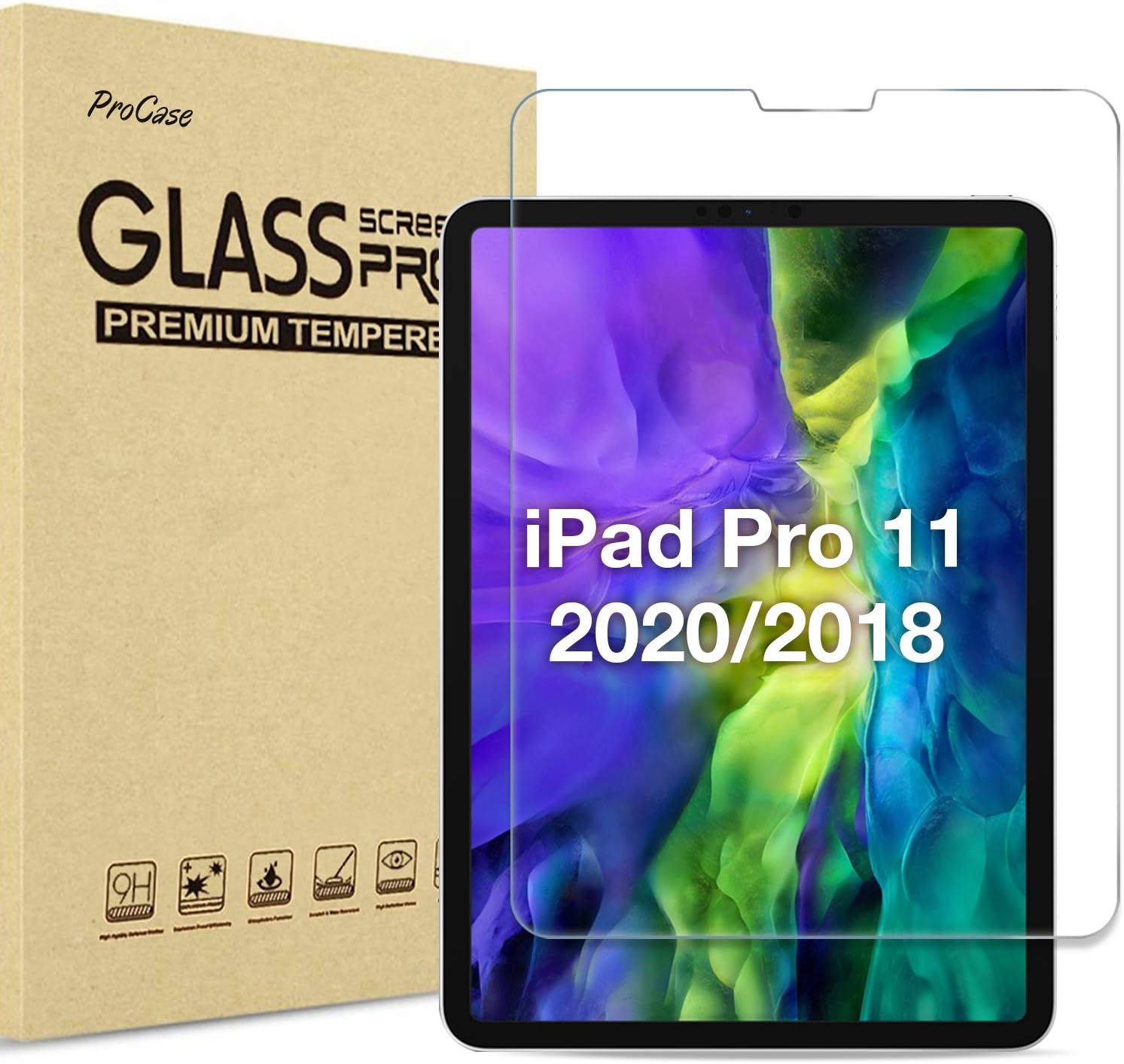 ProCase for iPad Pro 11 Inch 2022 2021 2020 2018 Screen Protector