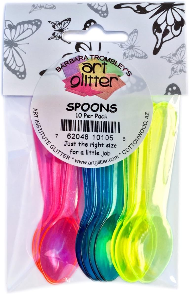 Art Glitter Spoons 10/Pkg Amazon.co.uk Kitchen & Home