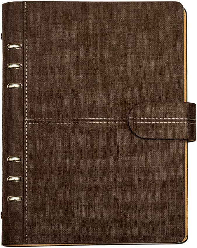 Viva Legend Ringbinder Diary - B5 PU Cover 200 Pages 80 GSM Magnetic Flap Closure Black (TAN)
