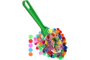 Dacefloy Magnetic Bingo Wand with 100 Metal Ringed Chips for Counting School/Game Chips Plastic Markers