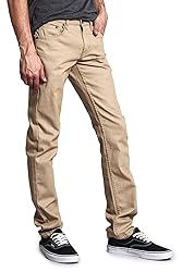 VICTORIOUS Men's Skinny Slim Fit Stretch Raw Denim