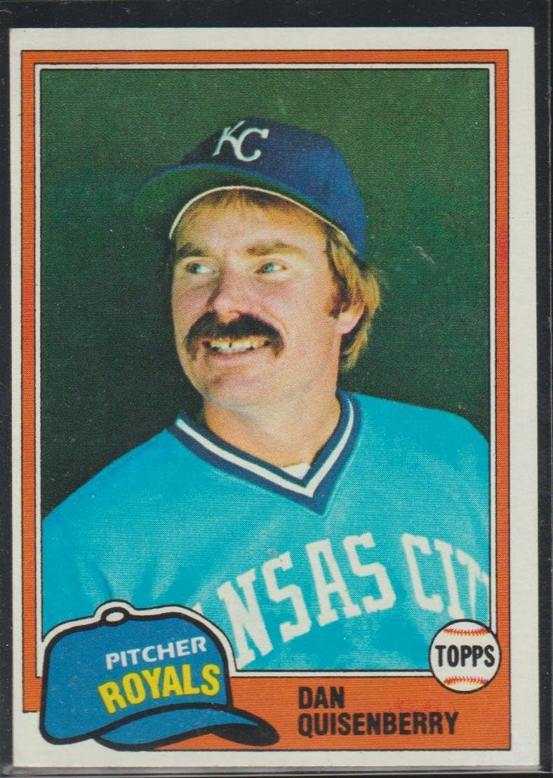1981 Topps Dan Quisenberry Royals Baseball Card 493 At Amazon s Sports 