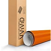 Orange 3D Carbon Fiber Vinyl Wrap Roll with VViViD XPO Air Release Technology - 1ft x 5ft