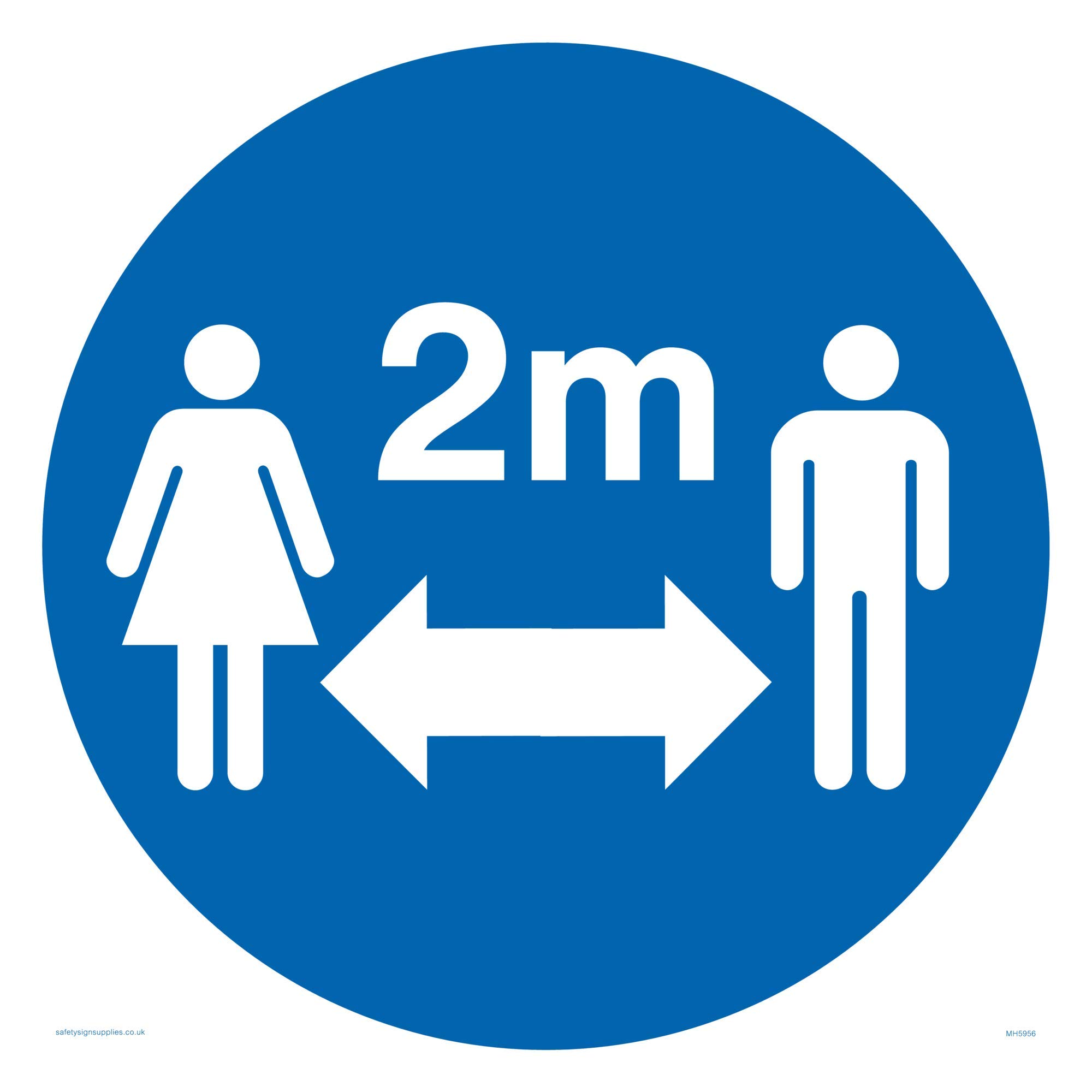 Social distance symbol sign - Vinyl/Sticker