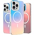 LONLI Hue - iPhone 16 Pro Max Magnetic Case [Compatible with Magsafe] - Holographic Iridescent Phone Case - [360° Shock-Absorbent Bumper] - Cute, Unique and Aesthetic Phone Cover for iPhone 16 Pro Max