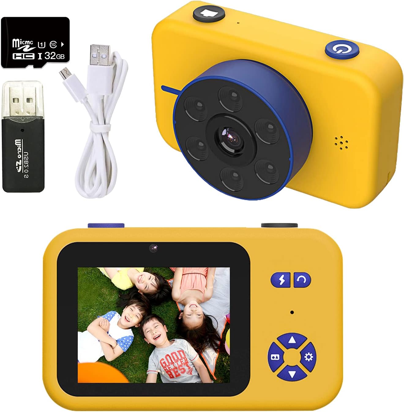 Amazon Co Jp 2021年最新版 5000万画素 Ronhan 子供用 デジタルカメラ トイカメラ 子供用カメラ キッズカメラ 4kフルhd 2 4インチips画面 6ledランプ搭載 Usb充電 Mp3 写真 動画 連写 タイマー撮影 耐衝撃性 操作簡単 ミニカメラ 子供プレゼント