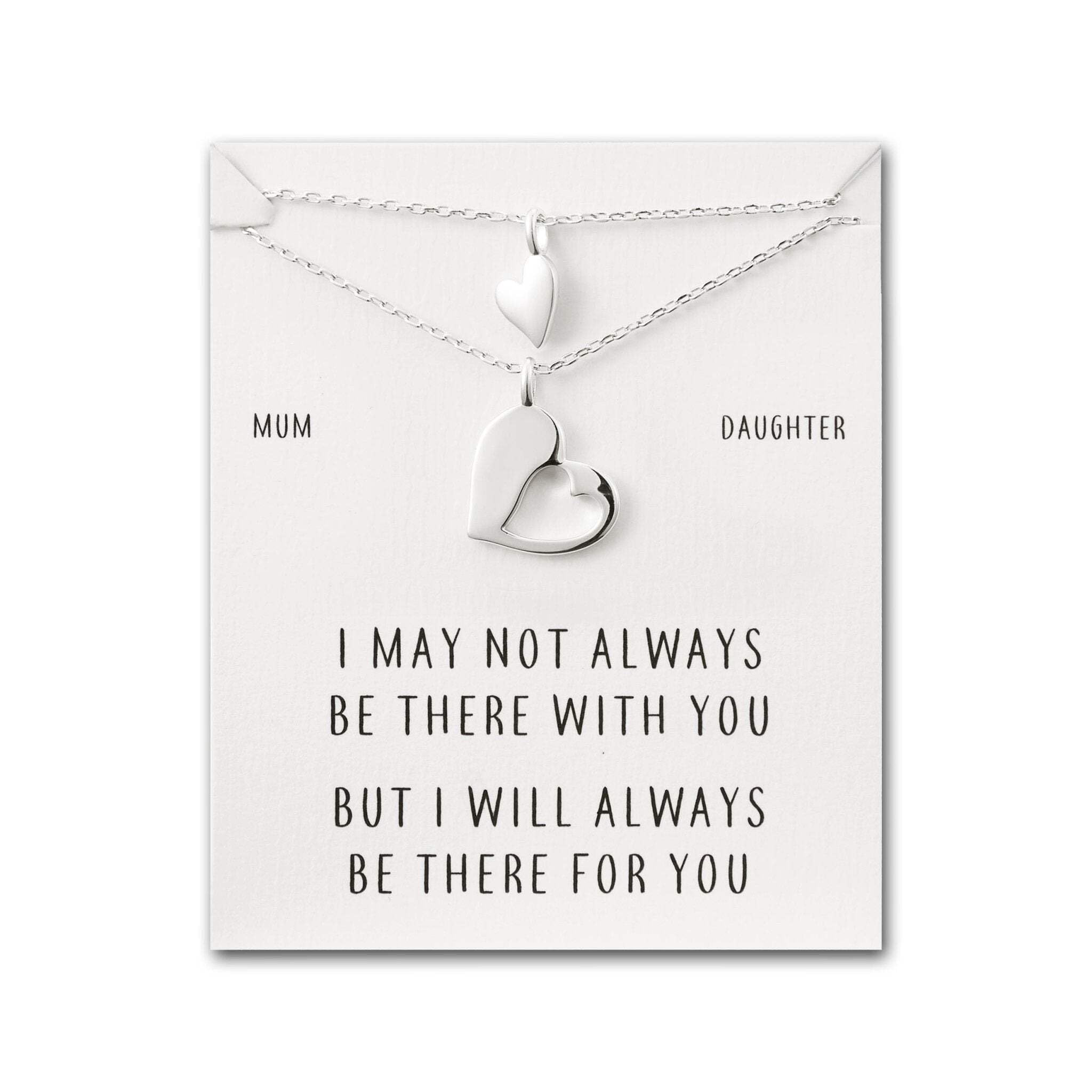 Philip Jones Mother Daughter Piece of My Heart Necklace Set