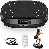 FLYBIRD Vibration Plate Exercise Machine, Adjustable Speed High Intensity Vibration for Muscle Toning Weight Loss Lymphatic D