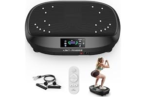 FLYBIRD Vibration Plate Exercise Machine, 120 Adjustable Speed High Intensity Vibration for Muscle Toning Weight Loss Lymphatic Drainage, Full Body Workout Vibration Plate Ideal for Fitness & Recovery