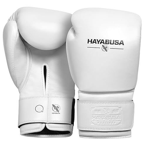 Hayabusa Pro Leather Hook and Loop Boxing Gloves for Men and