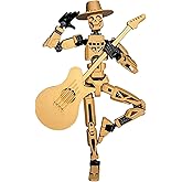 JoriBoBo T13 Action Figure (Dummy 13 / Titan 13), Skullstrummer - 3D Printed Poseable Robot with Accessories for Stop Motion Animation | Kids Gift